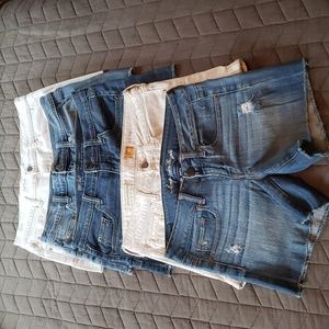 Size 26 denim shorts bundle